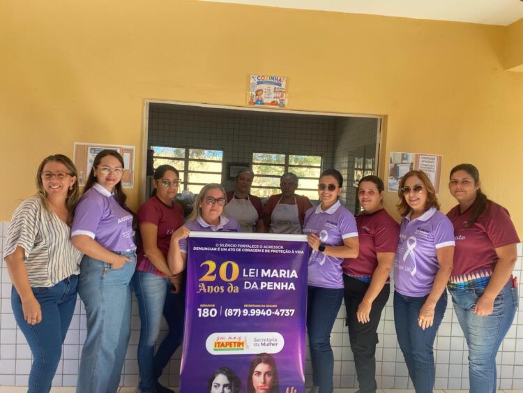 Governo Municipal de Itapetim realiza programação do Agosto Lilás com diversas ações ao longo de todo o mês