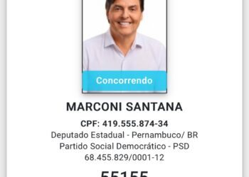 Marconi Santana tem candidatura a deputado estadual registrada na Justiça Eleitoral