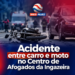 Acidente entre carro e moto no Centro de Afogados da Ingazeira