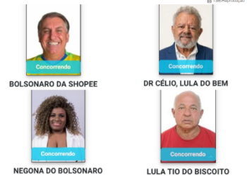 Negona do Bolsonaro e Lula do Bem: candidatos adotam nome dos líderes políticos na urna