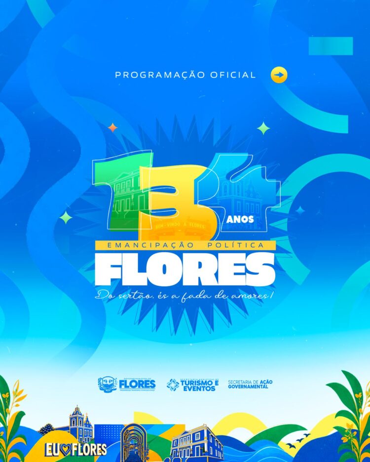Flores abre programação pelos 134 anos com desfiles, inaugurações e eventos durante setembro