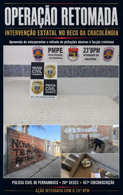 Operação Retomada: forças policiais realizam intervenção no “Beco da Cracolândia”, em Afogados da Ingazeira