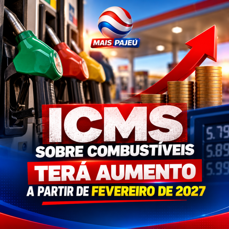 ICMS sobre combustíveis terá aumento a partir de fevereiro de 2027