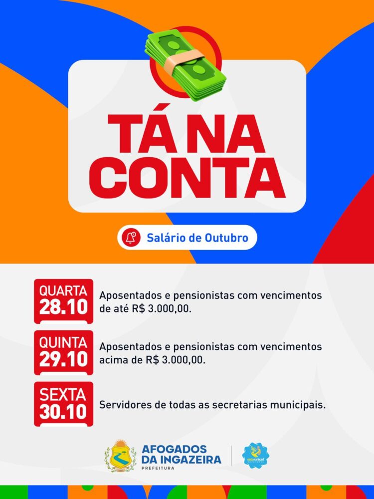 Prefeitura de Afogados inicia nesta quarta (28) pagamento de servidores
